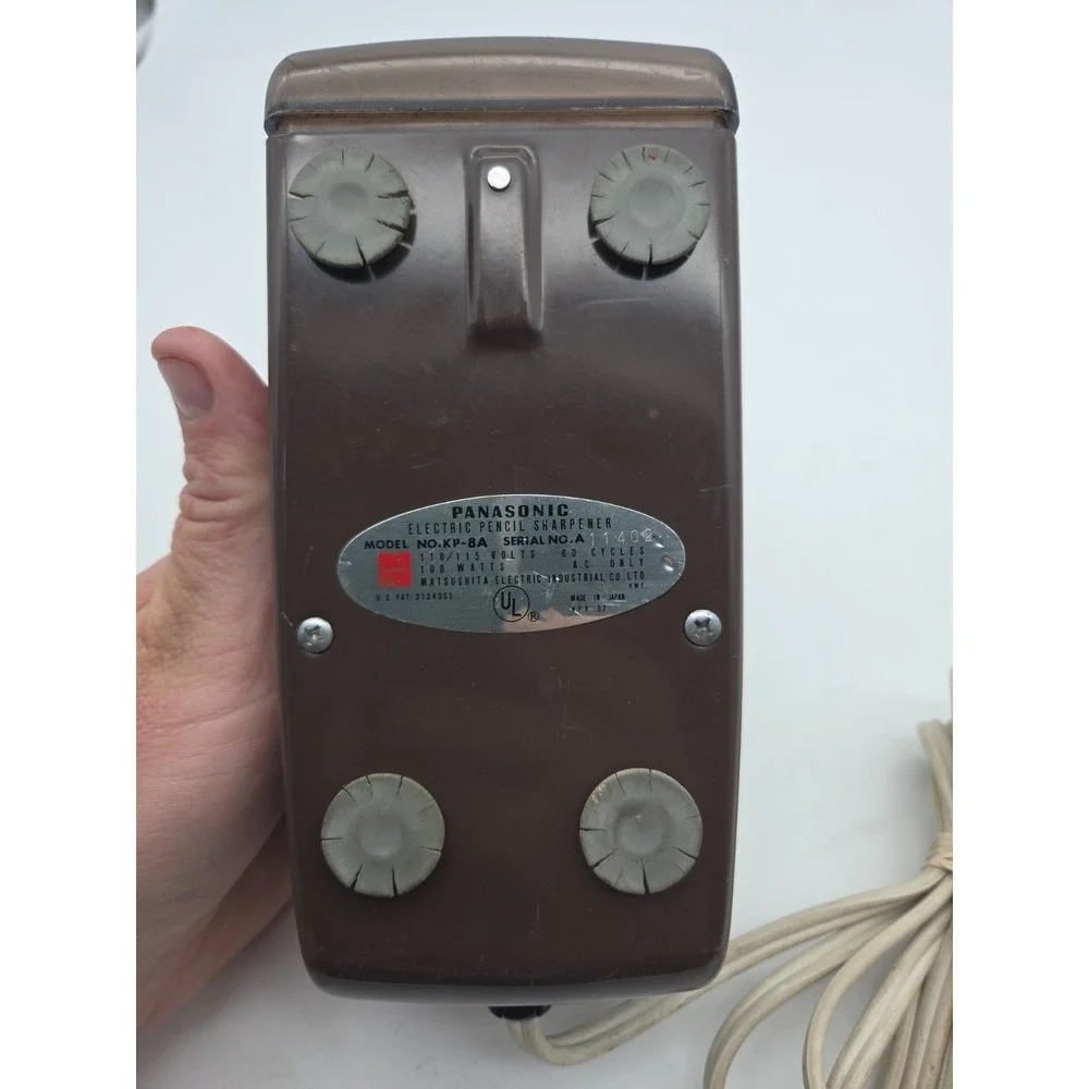 Vintage Panasonic Electric Pencil Sharpener KP-8A Point O Matic Tested & Working